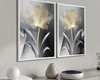 Imagem 3 - Quadro Decorativo com Vidro e Moldura Flor Folhagem