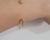 Imagem 3 - Pulseira Aro Aberto Bolinha Ajustavel Banhado Ouro 18k