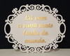 Imagem 1 - Placa Oval Personalizada com Texto Aplicado