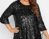 Imagem 1 - Blusa Bata Luxo Festa Bordada Paetês Plus Size Sob Medida