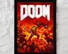 Imagem 1 - Doom Eternal, Gamer, Nerd, Geek, Quadro com Moldura 33x24cm