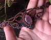 Imagem 4 - Headband em Macramê Floresta com Quartzo Azul
