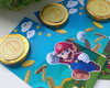 Imagem 2 - Kit com 10 Tag com Moeda de Chocolate - Mario Bros