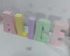 Imagem 2 - Letra com Nome em mdf Personalizado Candy Color Kit com 5un