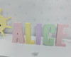 Imagem 3 - Letra com Nome em mdf Personalizado Candy Color Kit com 5un