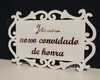 Imagem 1 - Placa Personalizada com Texto Espelhado