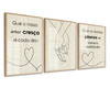 Imagem 1 - Quadro Decorativo com Vidro para Quarto de Casal Frases