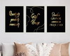 Imagem 1 - Kit 3 Quadros Poder Querer Vencer (a3- com Vidro)