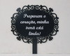 Imagem 2 - Placa com Cabo e Texto Personalizado