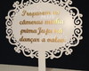 Imagem 3 - Placa com Cabo e Texto Personalizado