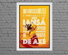 Imagem 2 - Quadro Ilustração Iansã com Dizeres (a3- com Vidro)