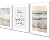 Imagem 1 - Quadros Decorativos Frase Praia com Vidro