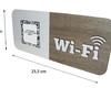 Imagem 1 - Placa Wifi com Qr Code em mdf 3mm Texturizado e Adesivado