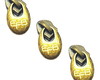 Imagem 3 - Cursor Personalizado Ouro Velho Gota Peq Numero 05 com 10 un