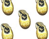 Imagem 4 - Cursor Personalizado Ouro Velho Gota Peq Numero 05 com 10 un