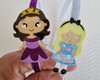 Imagem 1 - Kit com 2 Tiaras com Aplique - Princesas