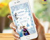 Imagem 1 - Convite Digital Frozen Mod 1