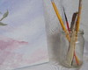 Imagem 4 - Pintura Rosa Vermelha ao Anoitecer, Pintura em Tela