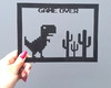 Imagem 1 - Quadro Geek Google Dino Offline Internet Off Chrome Dino Run