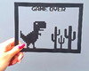 Imagem 2 - Quadro Geek Google Dino Offline Internet Off Chrome Dino Run