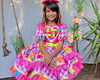 Imagem 4 - Vestido Junino Rosa