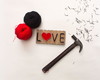 Imagem 1 - Love com Coração String Art