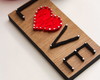 Imagem 3 - Love com Coração String Art