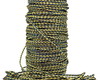 Imagem 3 - Cordão de Fio de Couro Trançado 3 mm - Azul Marinho Dourado