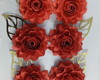 Imagem 1 - Kit com 6 Flores com 7 cm Vermelhas