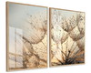 Imagem 3 - Kit 2 Quadros Decorativos Dente de Leão Flores Moldura Vidro