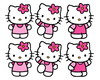 Imagem 1 - 50 Apliques Tema Hello Kitty