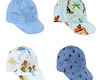Imagem 2 - Boné Bebê com Aba Flexível Elástico Estampado Provençal Azul