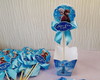 Imagem 1 - Kit com 10 Centro de Mesa - Cachepô Frozen com Laço