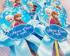 Imagem 3 - Kit com 10 Centro de Mesa - Cachepô Frozen com Laço