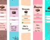 Imagem 1 - 100 Cintas, Faixa Rótulo para Brownie 4x20 cm Personalizadas