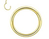 Imagem 1 - Piercing Argola Segmentada Click Aço Inoxidável Dourado