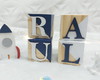 Imagem 1 - Cubo Nome Dado com Nome do Bebe - Pinus Kit com 5un