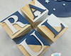 Imagem 2 - Cubo Nome Dado com Nome do Bebe - Pinus Kit com 5un
