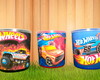Imagem 1 - Lata Tipo Leite Hotwheels com Lego Kit com 15 Und