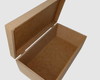 Imagem 1 - Caixa Retangular Lisa com Dobradiça 22x10x8 mdf Madeira