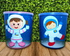 Imagem 1 - Lata Tipo Leite Astronauta com Lego Kit com 15 Und
