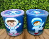 Imagem 2 - Lata Tipo Leite Astronauta com Lego Kit com 15 Und