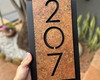Imagem 3 - Número para Casa Acm com Acm Corten - 3 Dígitos 20x40