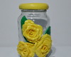 Imagem 3 - Potes de Vidro com Rosas Decorados com Biscuit