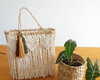 Imagem 1 - Bolsa de Palha com Macramê