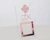 Imagem 1 - Placa Display Qr Code Acrílico Transparente Rose Espelhado
