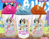 Imagem 1 - Copo Chantilly Personalizado Bluey Mod. 2 - 500 ml