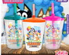 Imagem 1 - Copo Twister Personalizado Bluey Mod. 3 - 300 ml