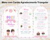 Imagem 1 - Menu Triangular com Agradecimento Digital Confeitaria