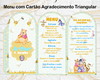 Imagem 1 - Menu Triangular com Agradecimento Digital Ursinho Pooh